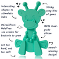 Load image into Gallery viewer, Little bamBAM Baby Teething Toy - Turquoise