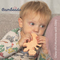 Load image into Gallery viewer, Dibly - Pink - Baltic Amber & Natural Rubber Dinosaur Teether with Toothbrush Tail