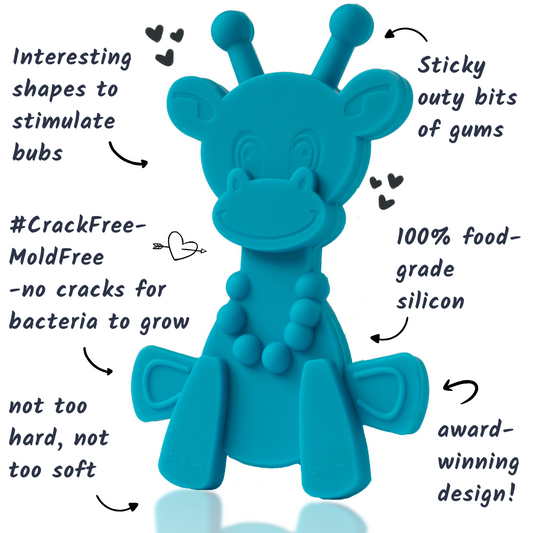 Little bamBAM Baby Teething Toy – Cyan