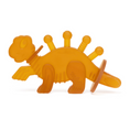 Load image into Gallery viewer, Dibly Amber - Baltic Amber & Natural Rubber Dinosaur Teether with Toothbrush Tail
