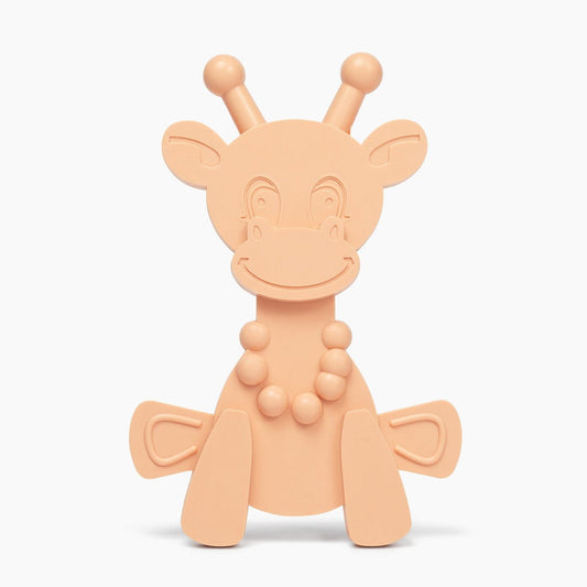 The Little Bamber - Pink - Natural Rubber & Baltic Amber Teething Toy