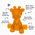 Load image into Gallery viewer, The Little Bamber - Natural Rubber & Baltic Amber Teething Toy