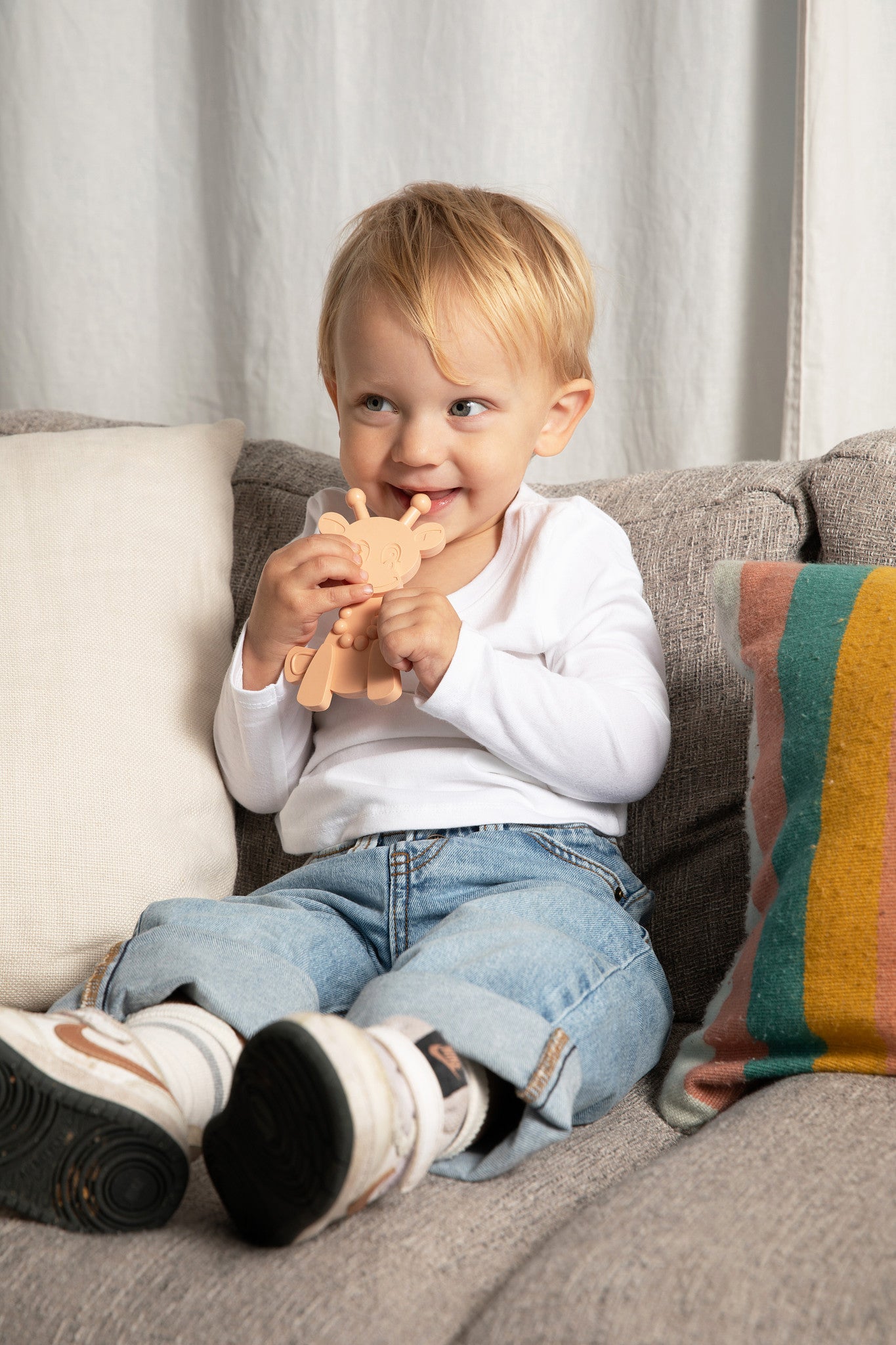 The Little Bamber - Juguete para la dentición de caucho natural y ámbar báltico