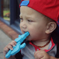 Load image into Gallery viewer, Little bamBAM Baby Teething Toy – Cyan