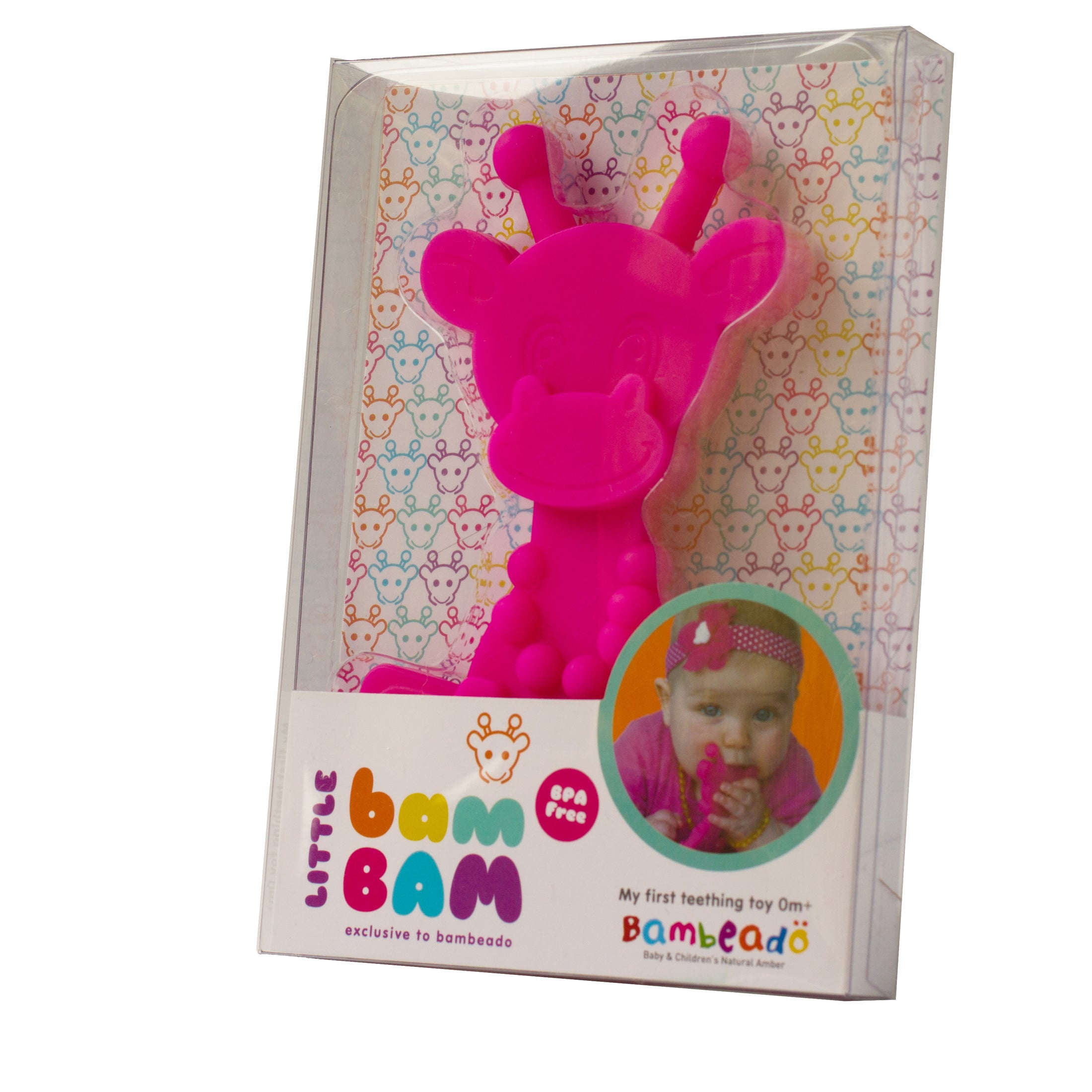 Little bamBAM Baby Teething Toy - Magenta