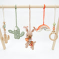 Cargar la imagen en la vista de la galería, Handmade Crochet Toys for Baby Gym | Boho Desert
