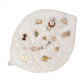 Cargar la imagen en la vista de la galería, Leaf Shaped Sherpa & Cotton Baby Playmat - Pearl
