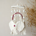 Cargar la imagen en la vista de la galería, Handmade Boho Nursery Mobile | Macrame Rainbow
