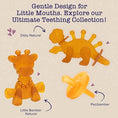 Load image into Gallery viewer, The Little Bamber - Natural Rubber & Baltic Amber Teething Toy
