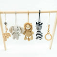 Cargar la imagen en la vista de la galería, Handmade Crochet Toys for Baby Gym | Safari
