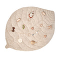 Load image into Gallery viewer, Leaf Shaped Sherpa & Cotton Baby Playmat - Ivory
