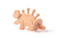 Load image into Gallery viewer, Dibly - Pink - Baltic Amber & Natural Rubber Dinosaur Teether with Toothbrush Tail
