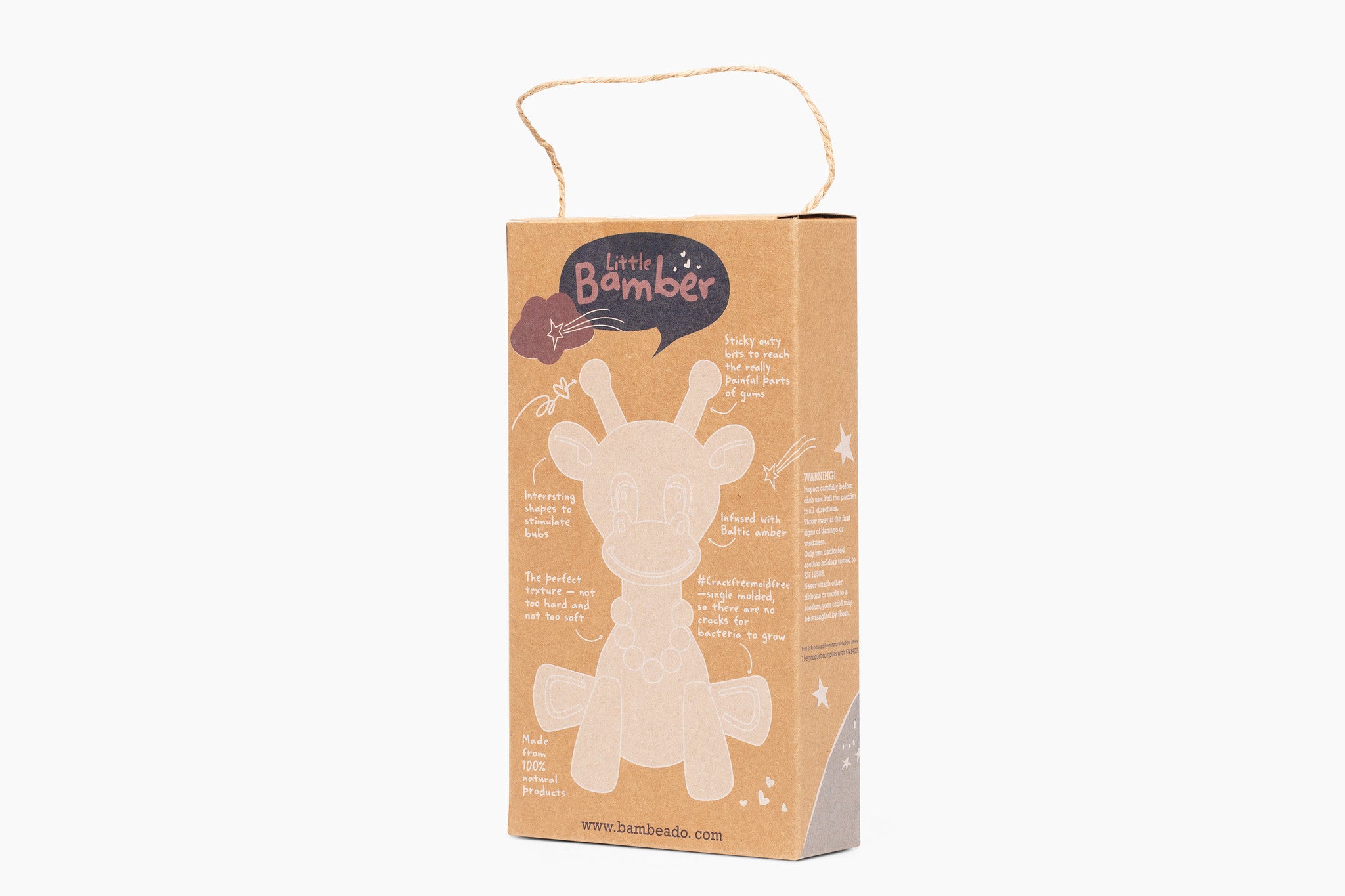 The Little Bamber - Natural Rubber & Baltic Amber Teething Toy