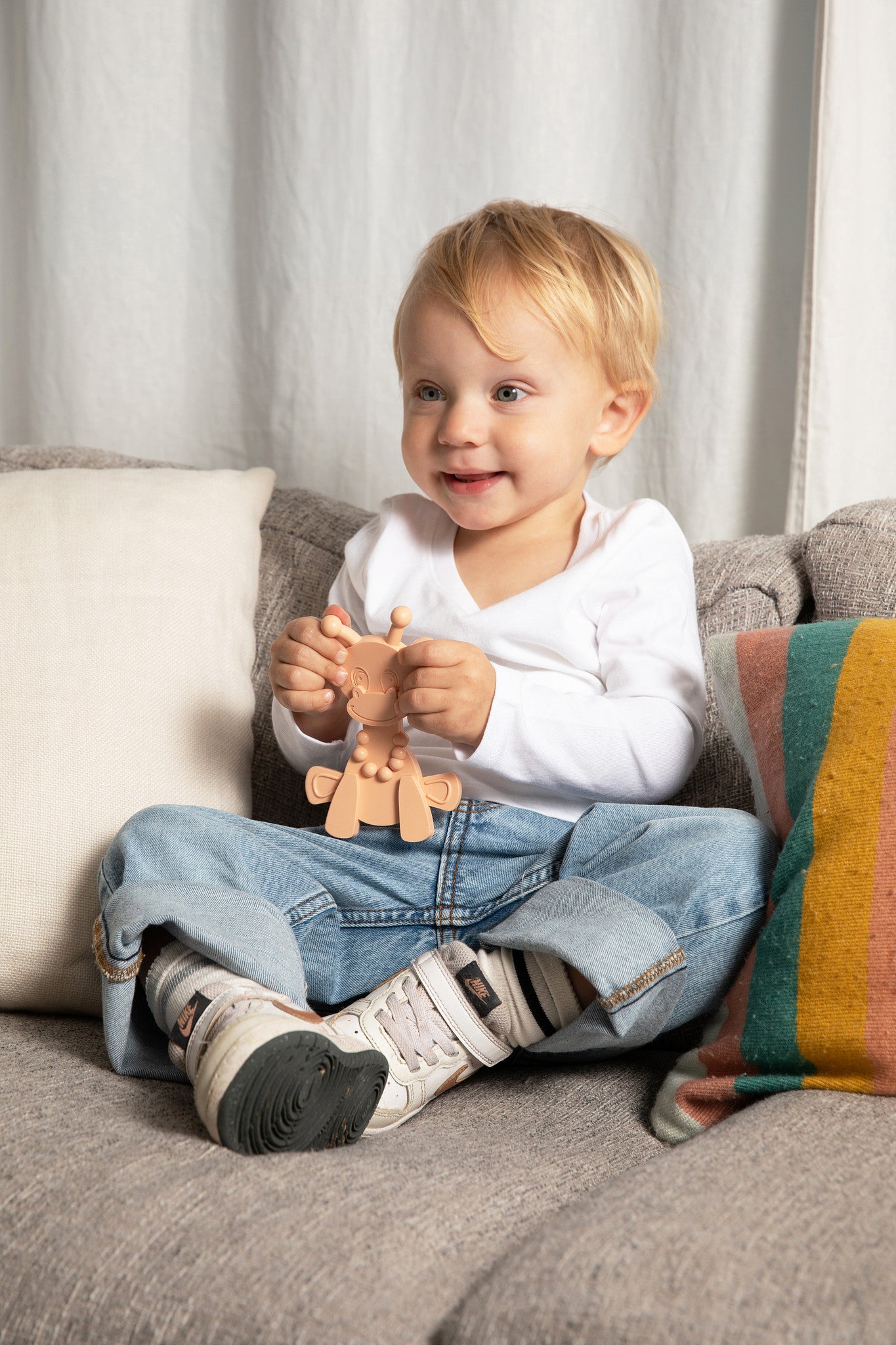 The Little Bamber - Juguete para la dentición de caucho natural y ámbar báltico