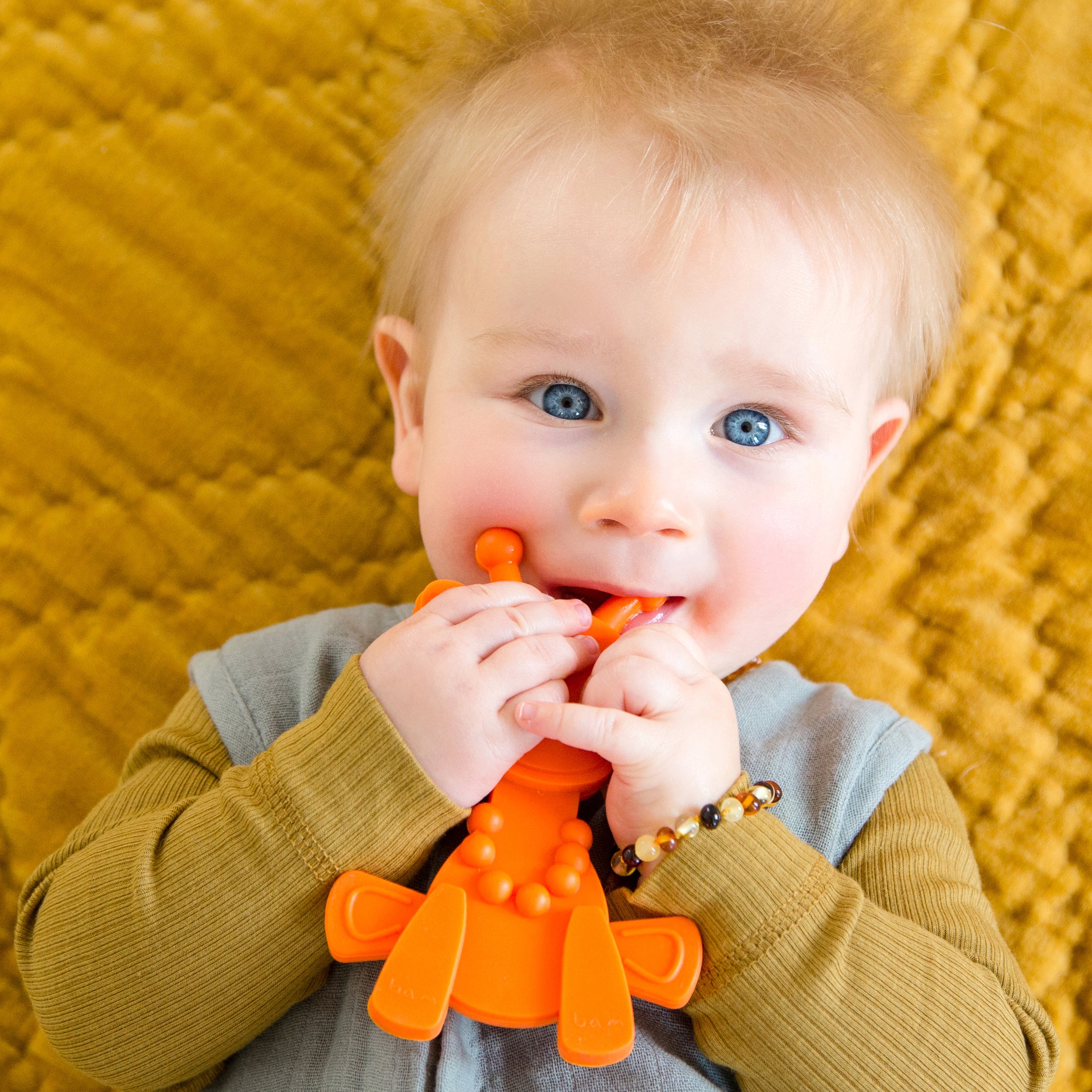 Little bamBAM Juguete para la dentición del bebé - Naranja