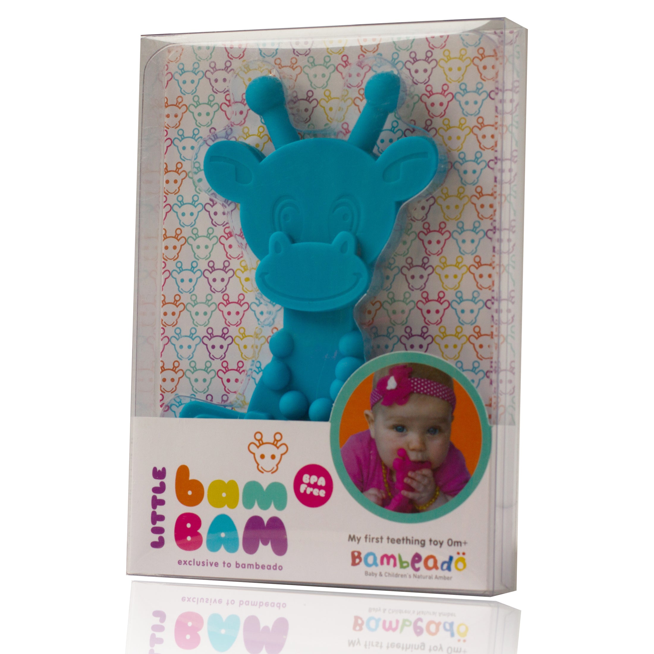 Baby Teething Toy Little bamBAM - Cyan