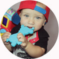 Load image into Gallery viewer, Little bamBAM Baby Teething Toy – Cyan
